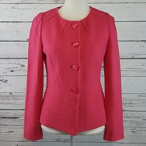 St. John Pink Knit Blazer Size 6